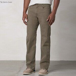 prAna Bronson Pant Mens 33x32 Mud M4BR32111 NWT